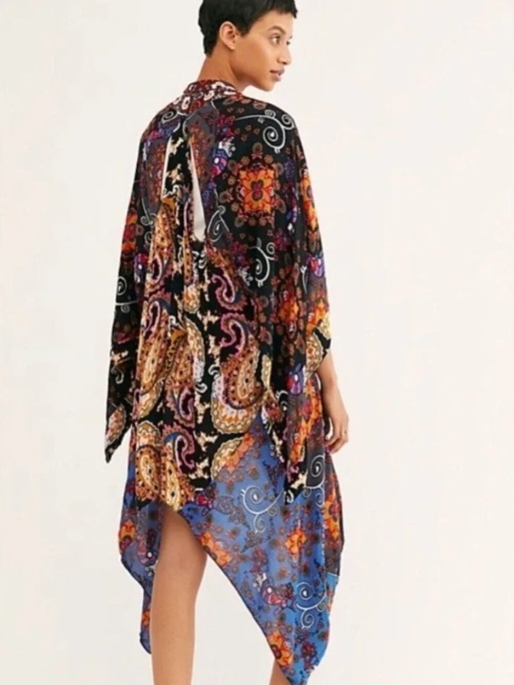 Free People Little Wing Mix Print Kimono